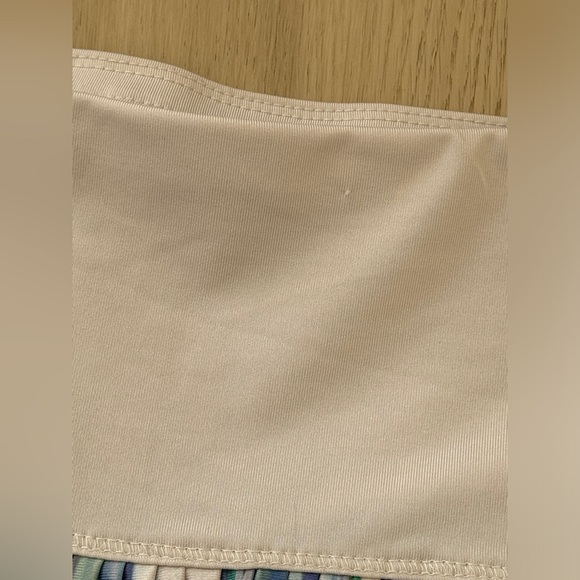 Lucky in Love tennis pickleball Pleated Skort Skirt striped - sz Large L 12 - Picture 2 of 7